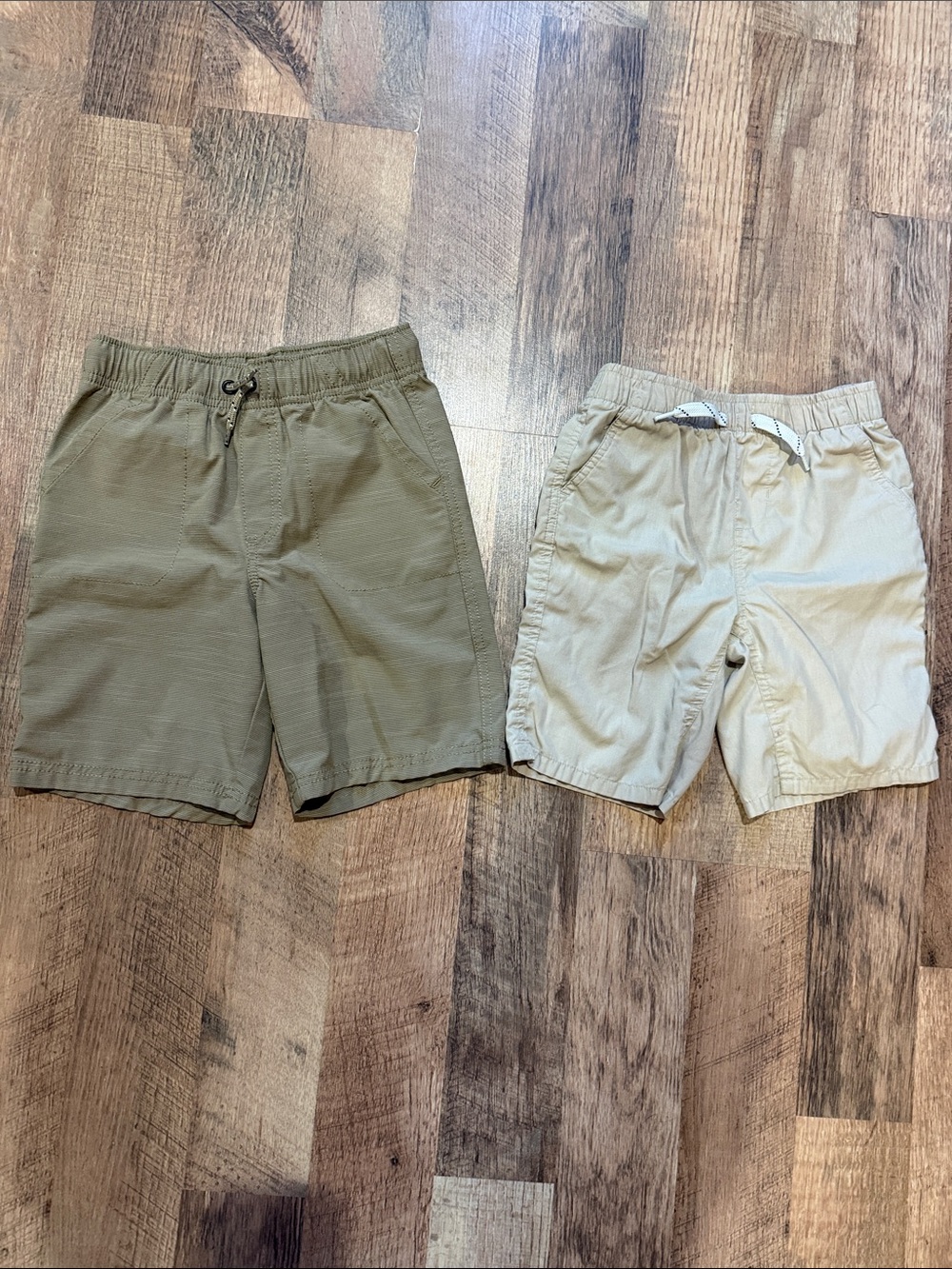 Kids Pull-On Shorts - Khaki - Size 7